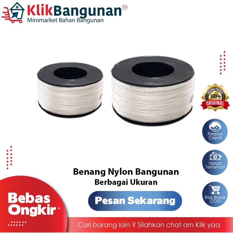 BENANG NILON BANGUNAN / BENANG NYLON BANGUNAN / BENANG