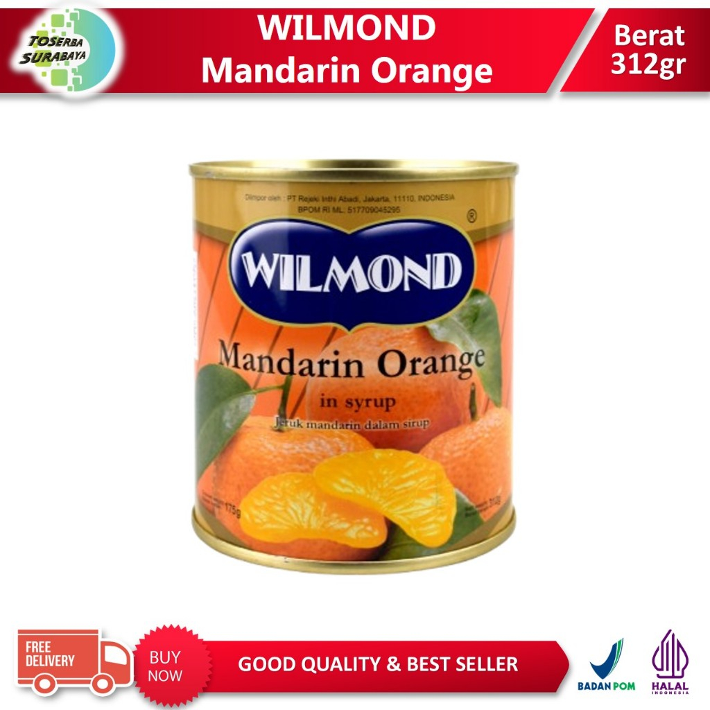 

Buah Kaleng WILMOND MANDARINE ORANGE in Syrup / Minuman Buah Jeruk Mandarin