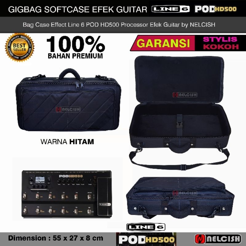 Softcase Tas Gigbag Effects Guitar Line 6 POD HD500 Processor Efek Gitar by NELCISH