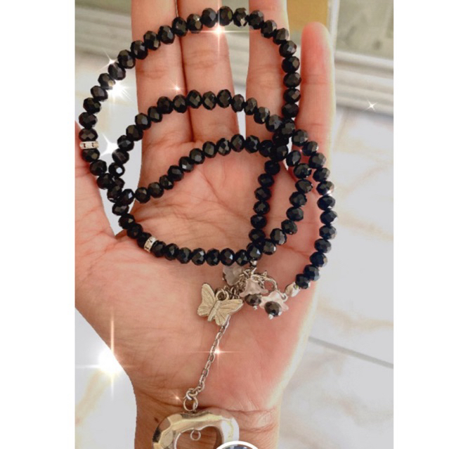 tasbih kristal 100 butir bisa jadi gelang dan kalung