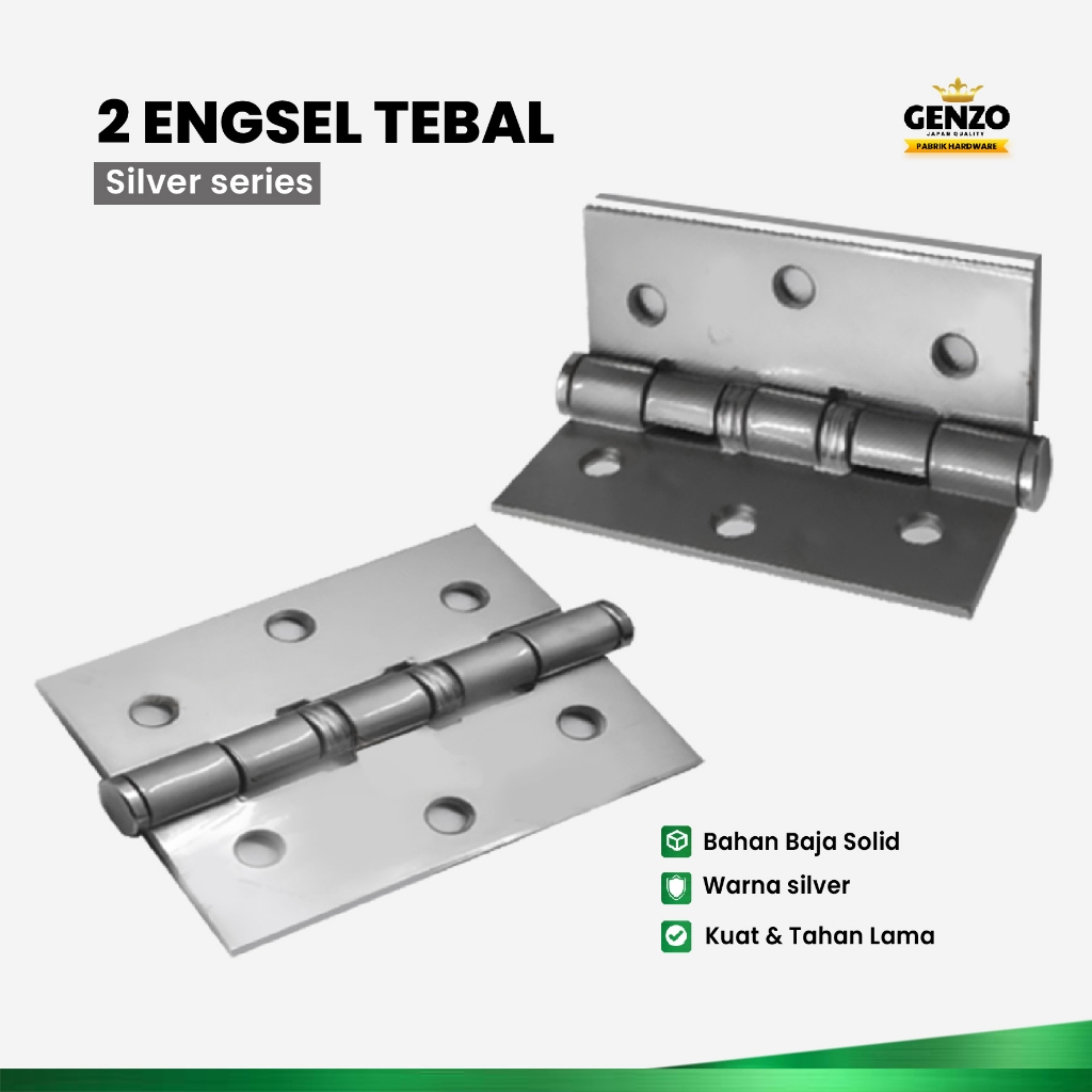 Sanstore05 Genzo Paket Satu Set Jendela Hak Angin Engsel Tebal Grendel Jumbo Baut Lengkap