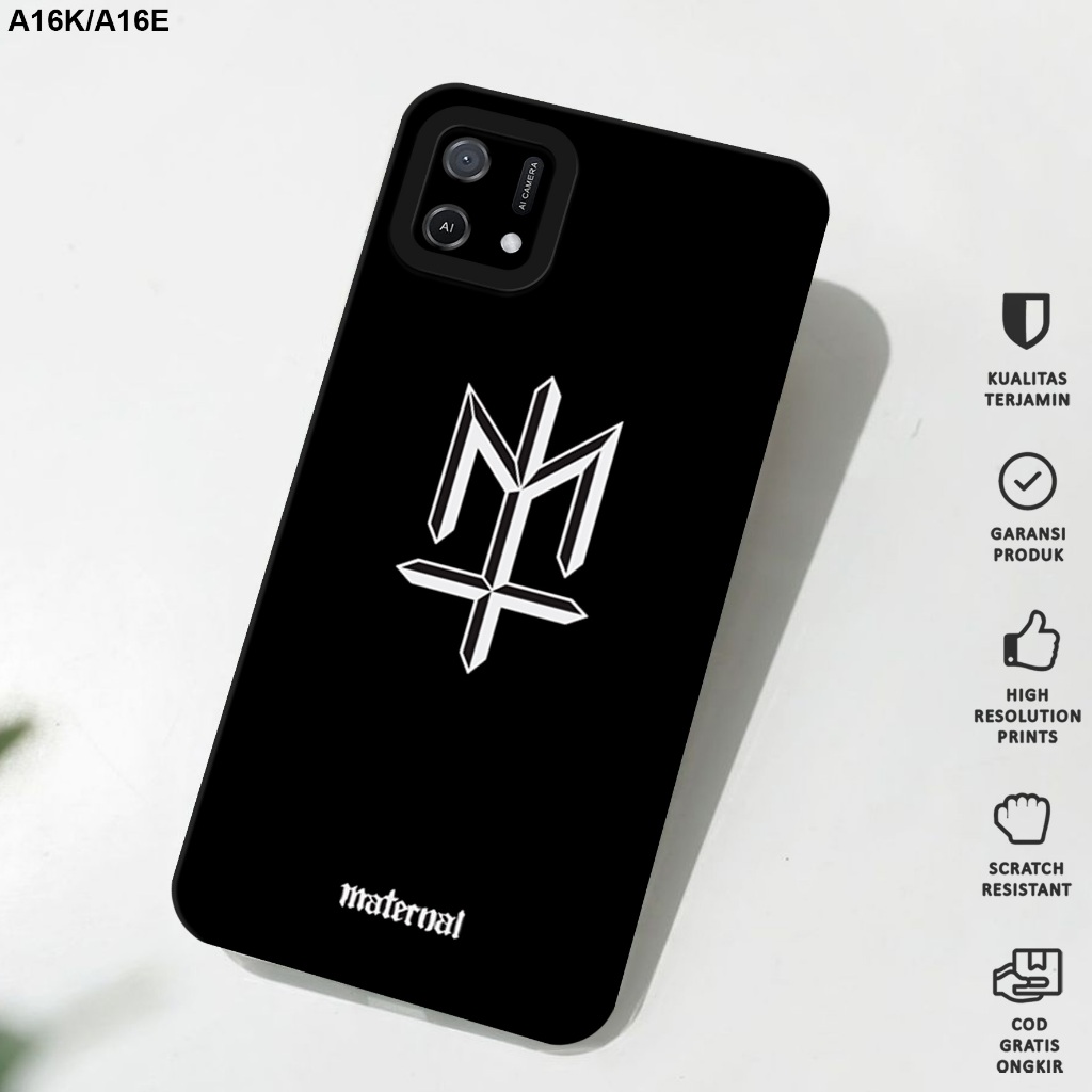 Case Oppo A16K/A16E - Casing Hp Oppo A16K/A16E Motif Logo Brand - Softcase Oppo A16K/A16E - Softcase