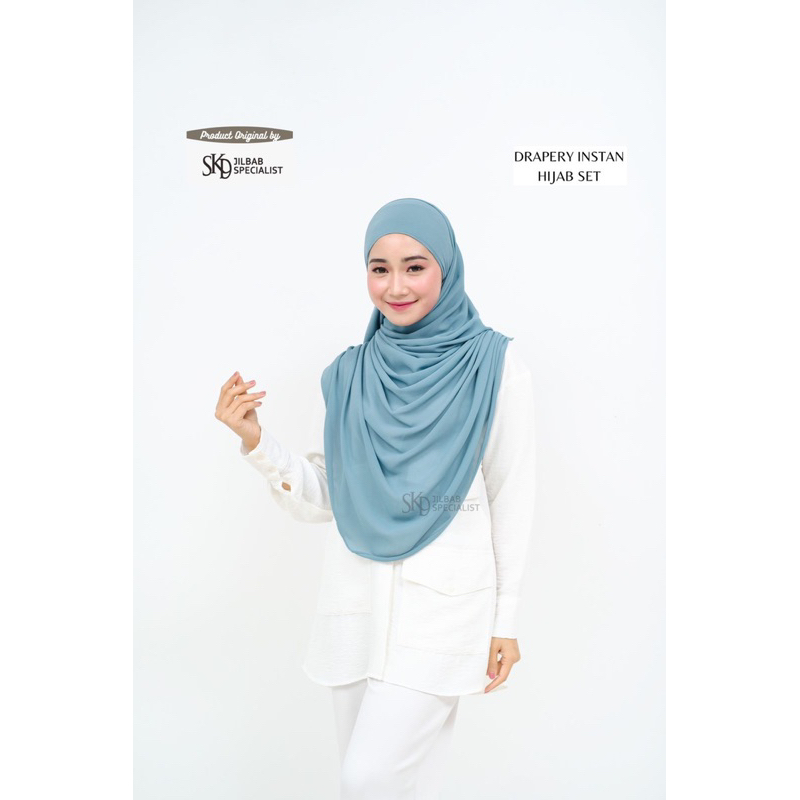 SKD JILBAB Drapery Instan Hijab Set Malaysia