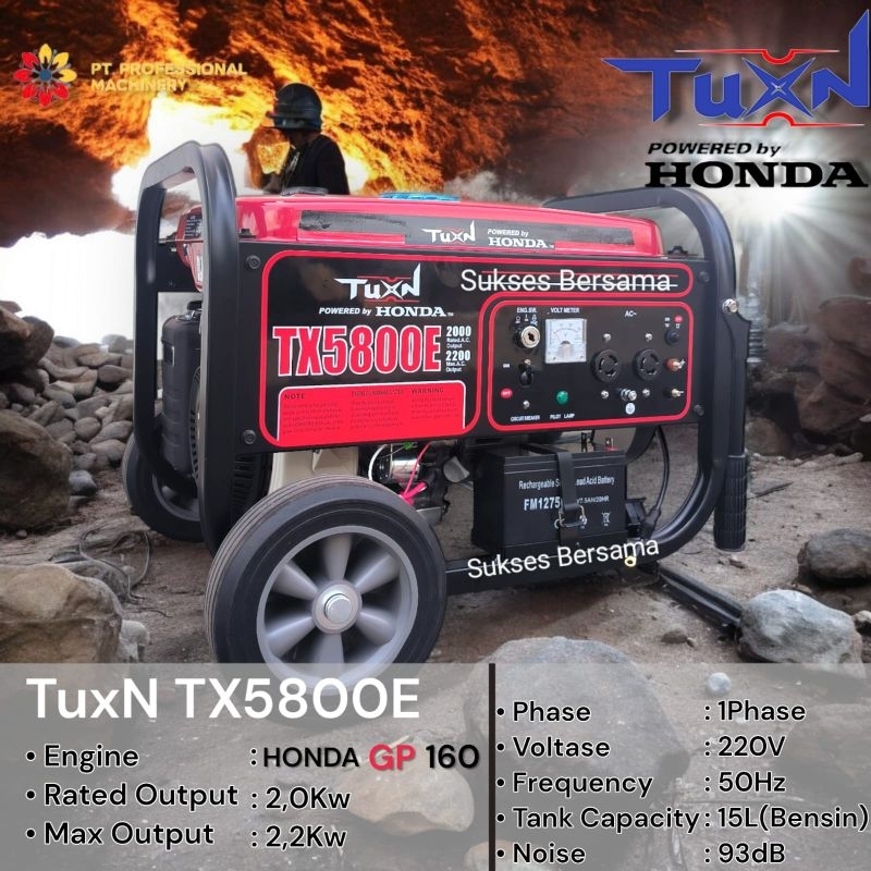 Generator / Genset Honda Tuxn TX5800E (2000watt)