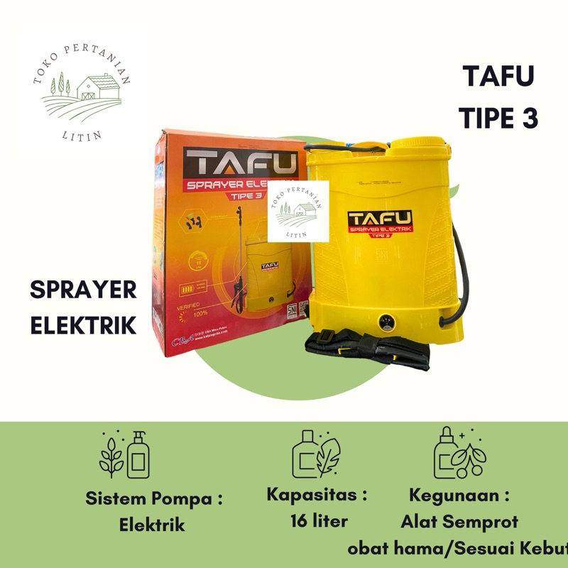 Sprayer CBA (TAFU Tipe 3) - Alat Semprot/Sprayer Insektisida Hama Tanaman Kapasitas 16 Liter