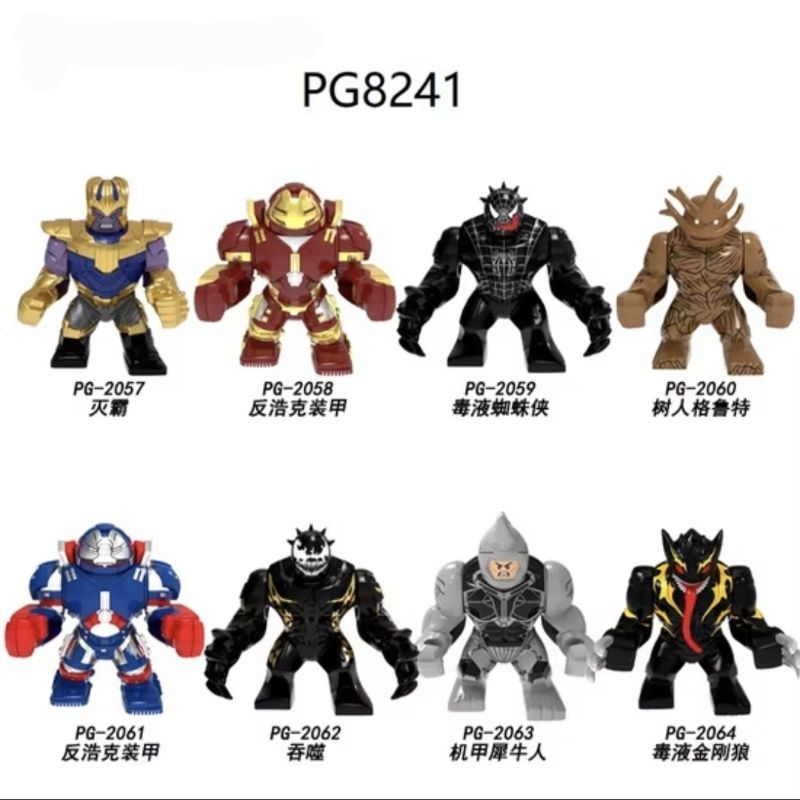 Mainan Balok Big Fig Venom King Groot Bricks Blocks