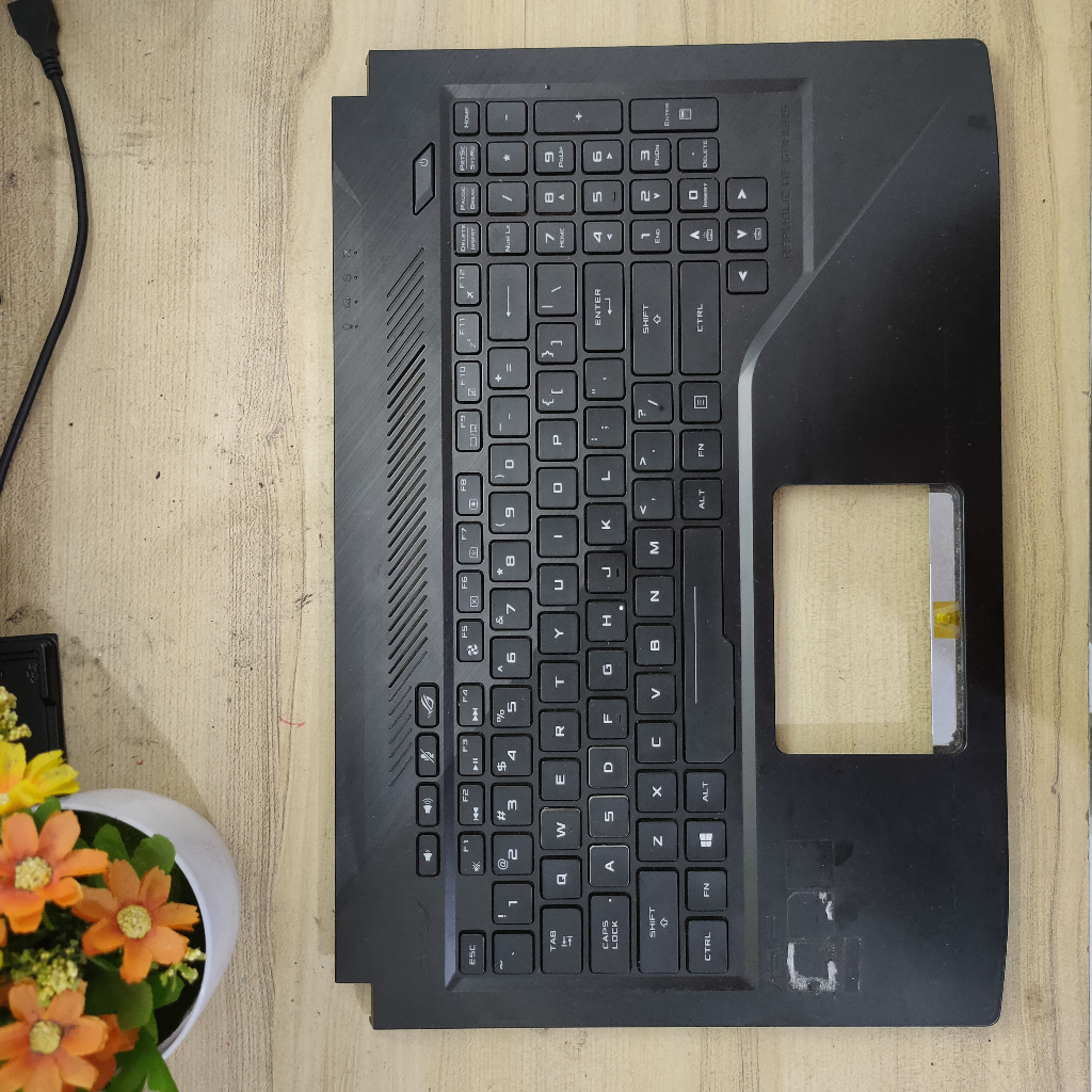 case casing frame keyboard palmrest asus rog strix gl503 gl503g gl503ge gl503v gl503ve