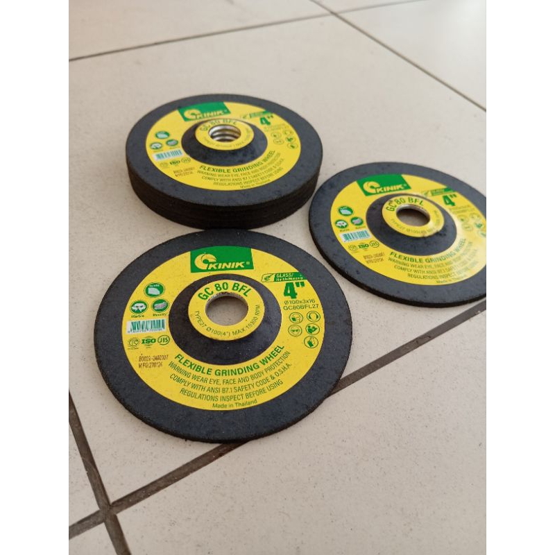 KINIK 4 Inch GC 60 GC80 GC120 Batu Gerinda Flexibel Poles Kaca Kramik Granit