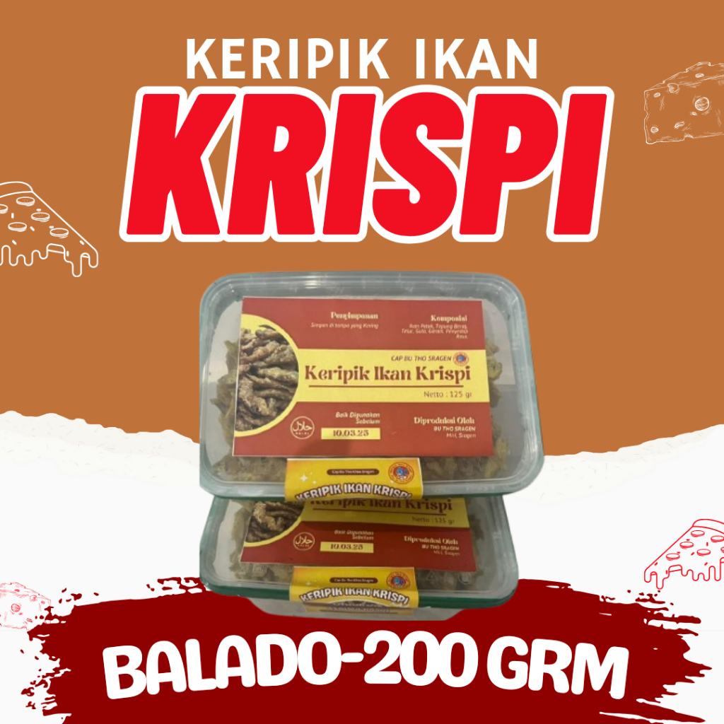 

Kripik Ikan Krispi Rasa Balado - 200 gram