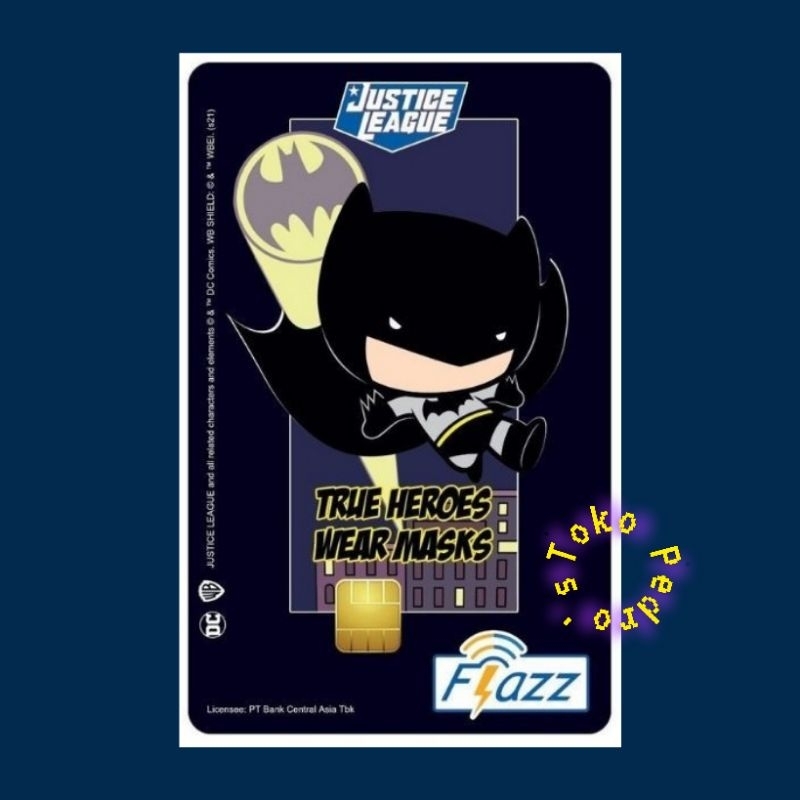 Kartu Flazz BCA Gen 2 /Gen2 Limited Edition Edisi BATMAN /Like eTOLL eMONEY Tapcash or Brizzi RB7