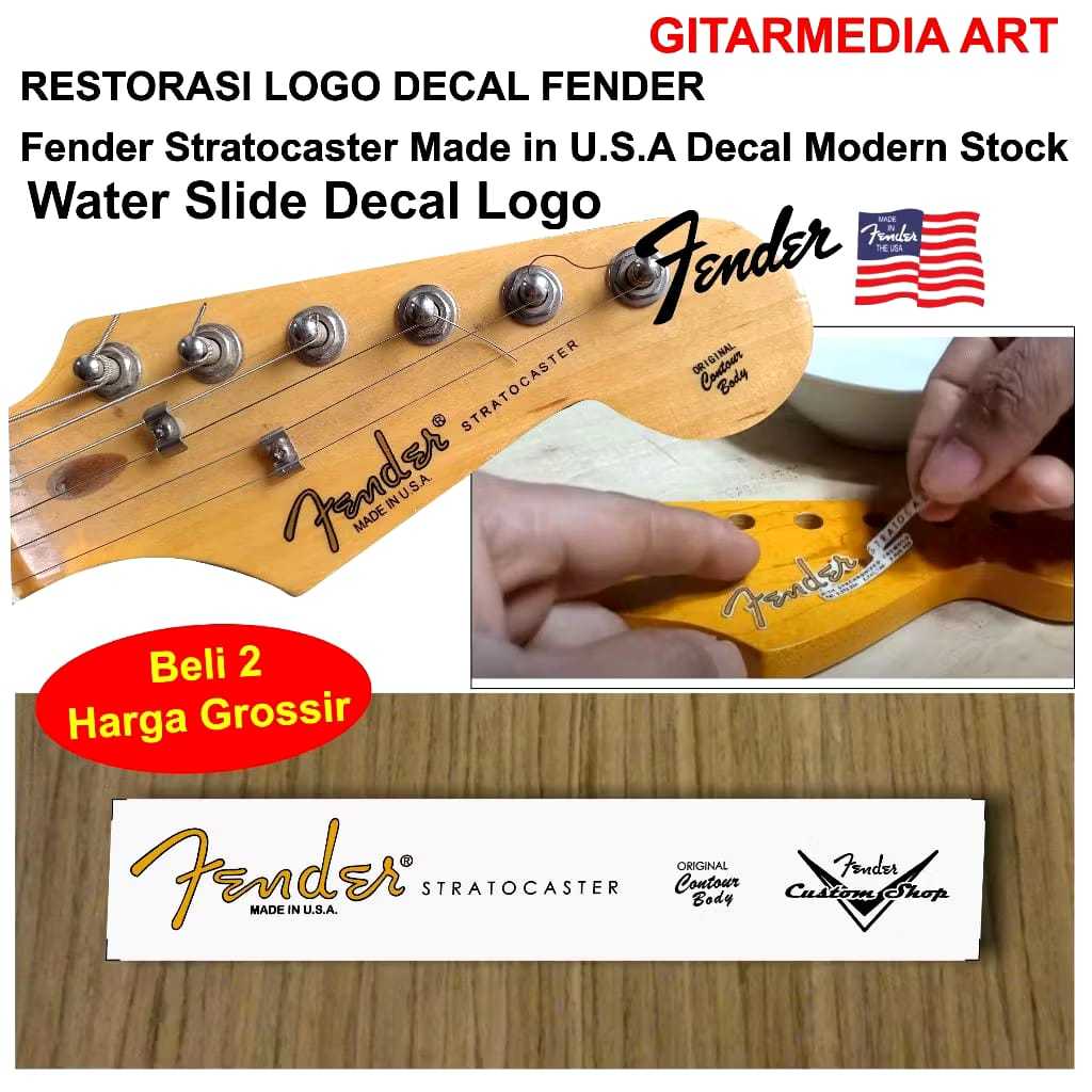 logo fender stratocaster made in usa logo gitar fender USA