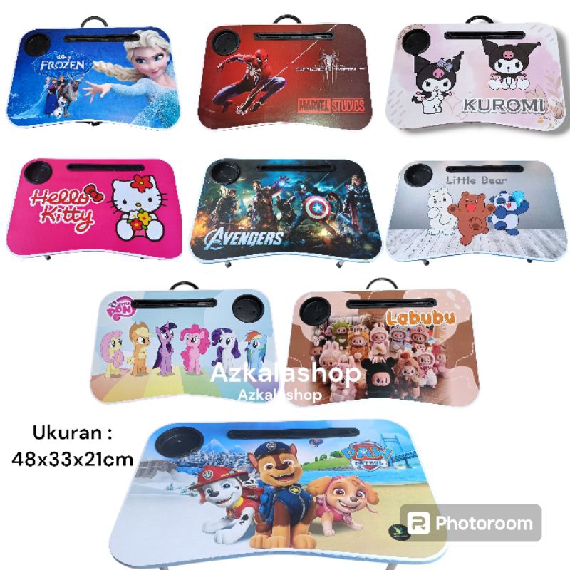 MEJA BELAJAR LIPAT KARAKTER   /meja lipat / meja menggambar / meja belajar anak anak