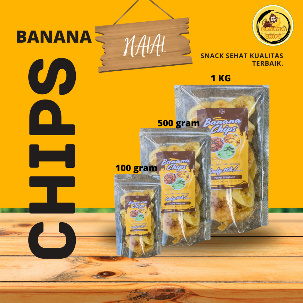 

Keripik pisang dengan berbagai varian rasa(banana chips)