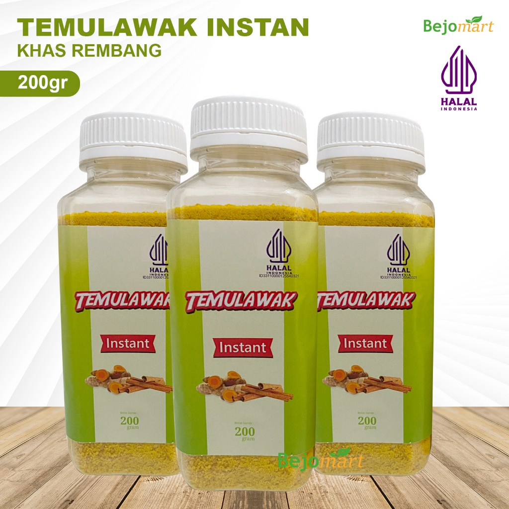 

Bubuk Temulawak Instan 200gr Asli Rembang