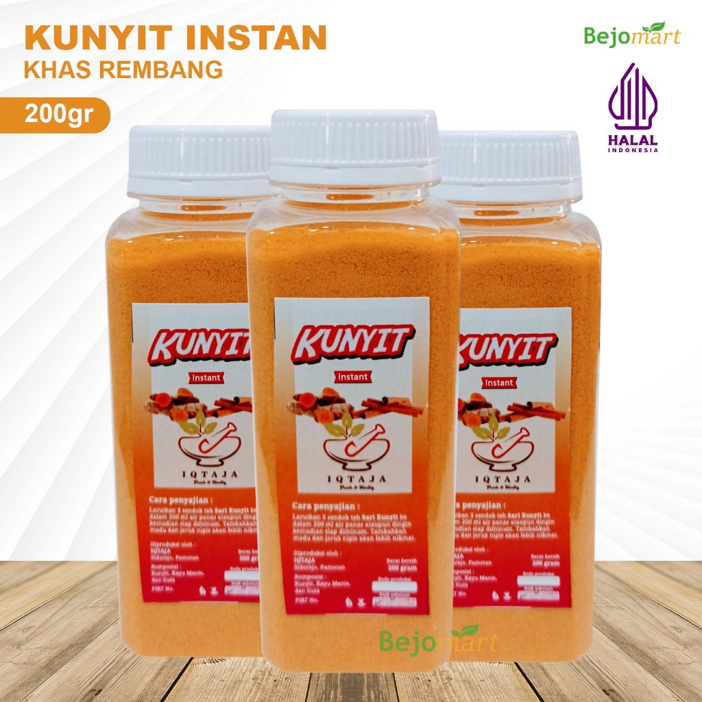 

Bubuk Kunyit Instan 200gr Asli Rembang