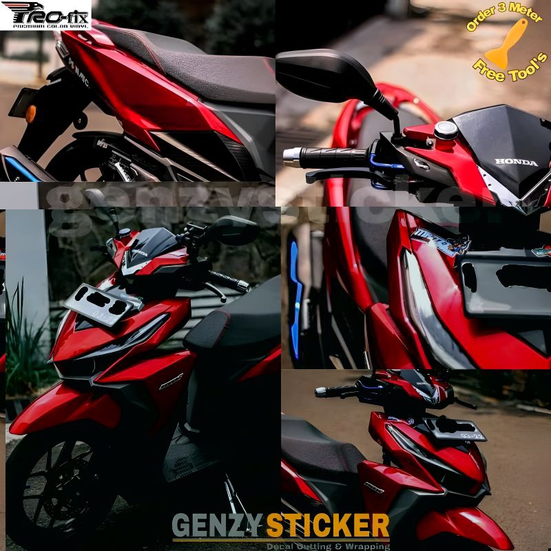 stiker skotlet merah metalic candy metalik glossy maroon stiker merah tua