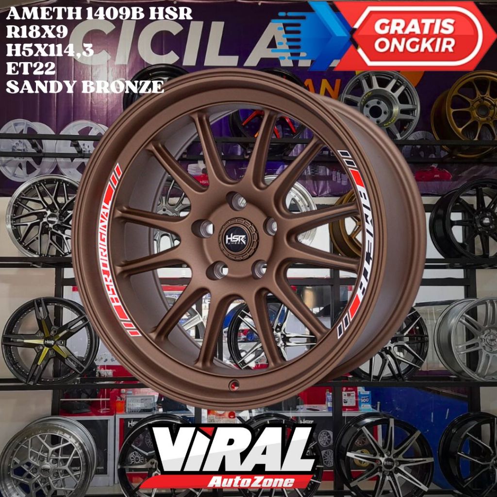 HSR AMETH RING 18 R18 UNTUK VELG MOBIL HARIER , CAPTIVA , ALMAZ , CRETA