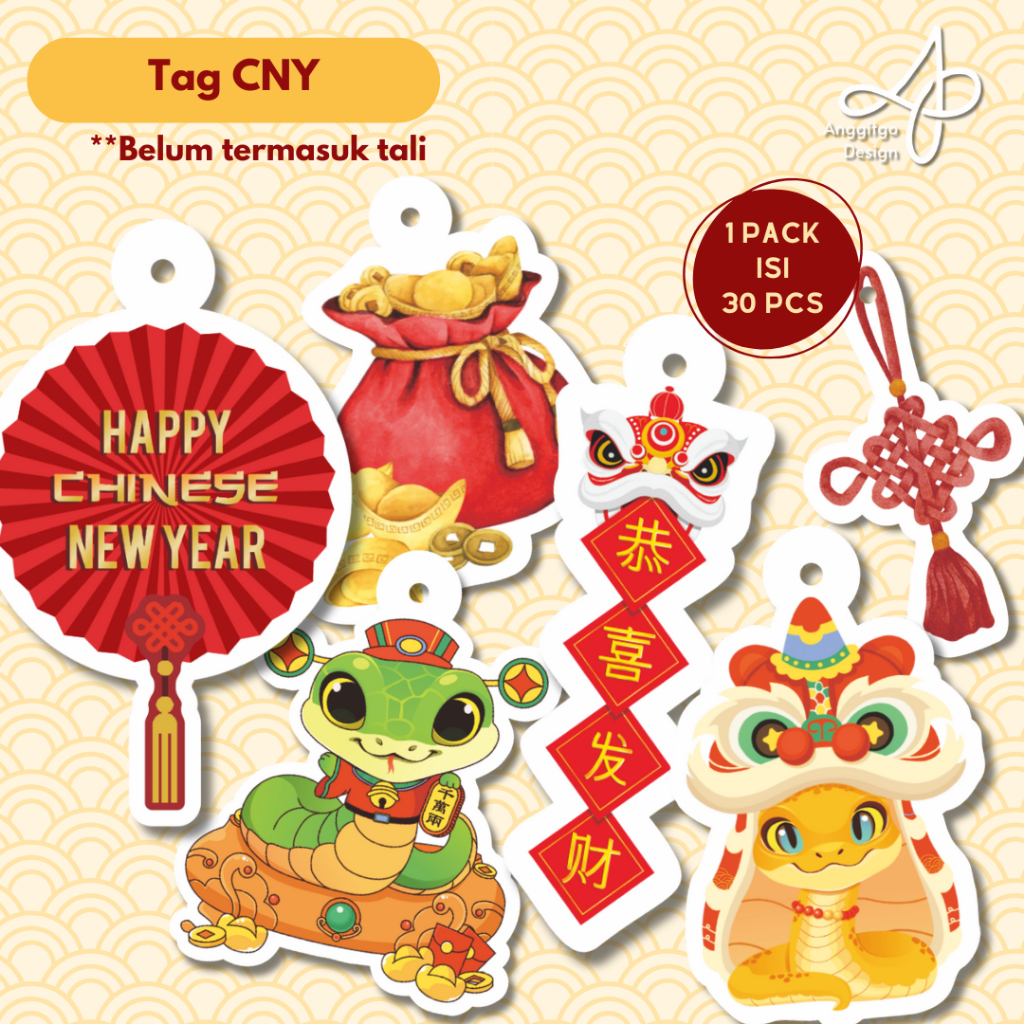 

Hangtag Imlek Chinese New Year Tag IMLEK Lunar Hang Tag Icon Shio Chinese New Year