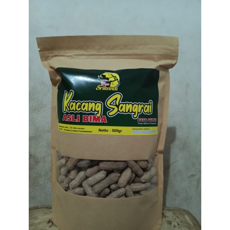 

Kacang Sangrai Asli BIMA. 500gr Rasa Gurih, Tanpa Bahan Pengawet.