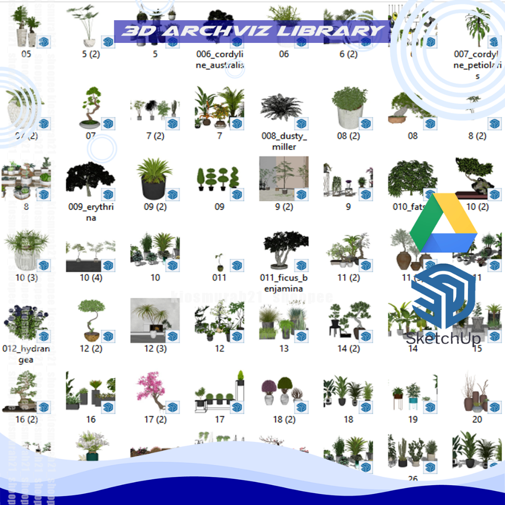 Sketchup Model Asset Library