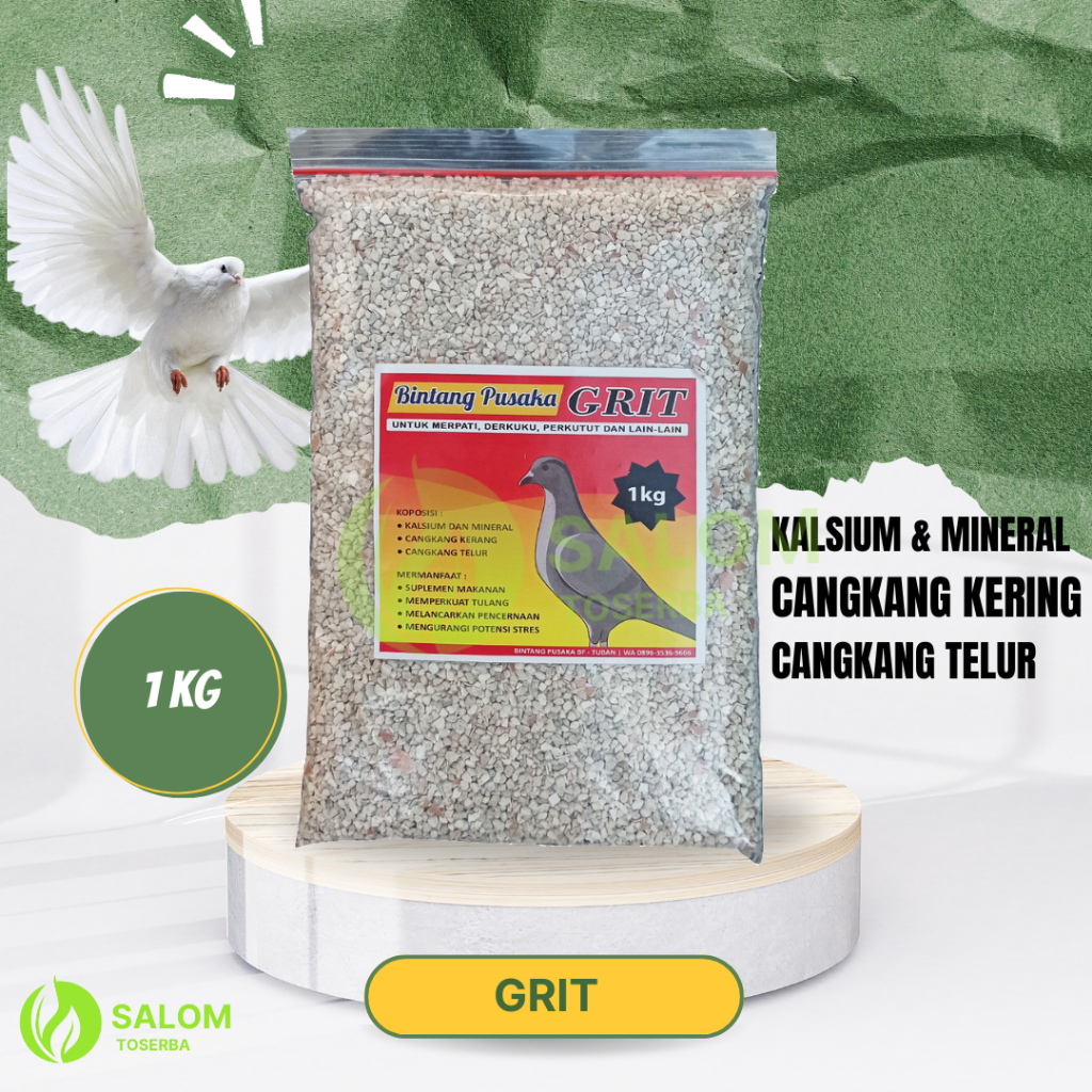 GRIT MERPATI - Asinan Burung Merpati Perkutut Derkuku dll