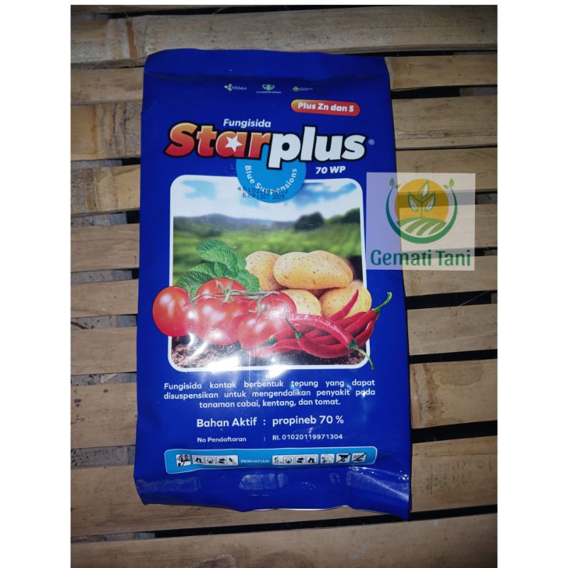 

Fungisida STARPLUS 70wp 250gram plus Zinc dan Sulfur