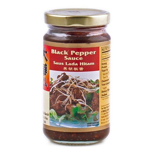 

saus lada hitam black pepper tai hua 150