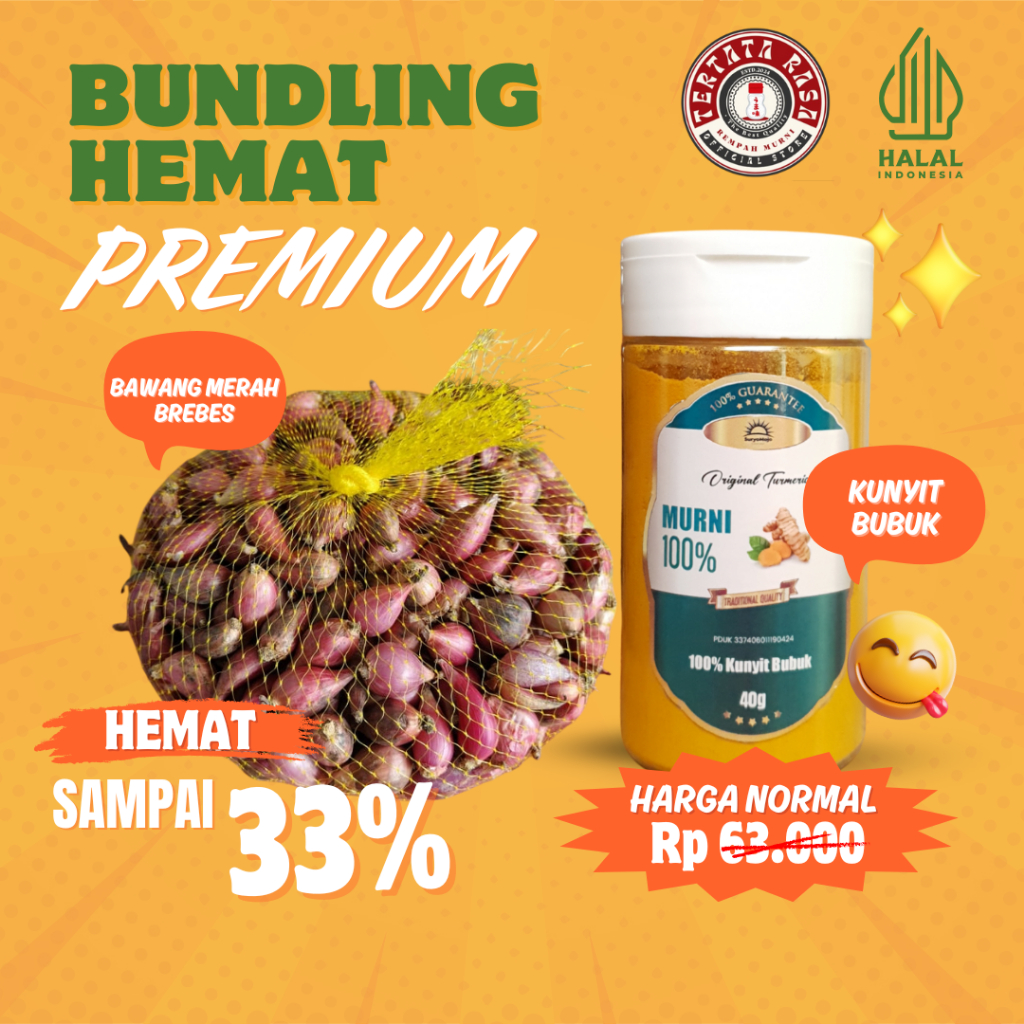 

BAWANG MERAH BREBES BUNDLING KUNYIT BUBUK