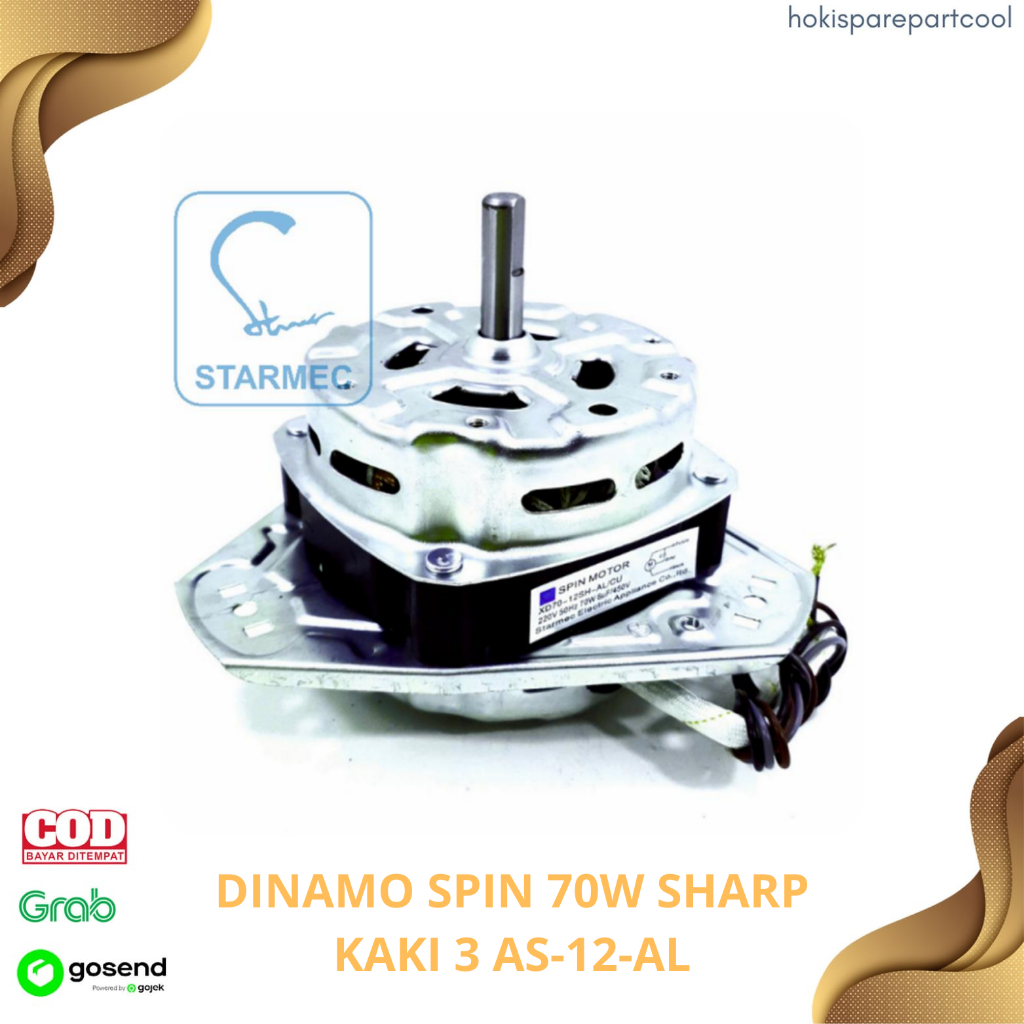 DINAMO SPIN SHARP MESIN CUCI / MOTOR PENGERING MESIN CUCI SHARP