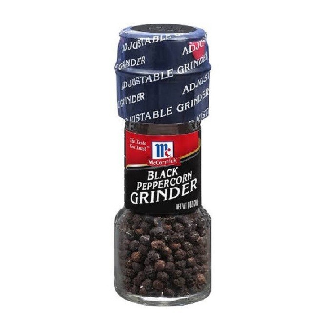 

lada merica hitam utuh whole black pepper with grinder mc cormick 35