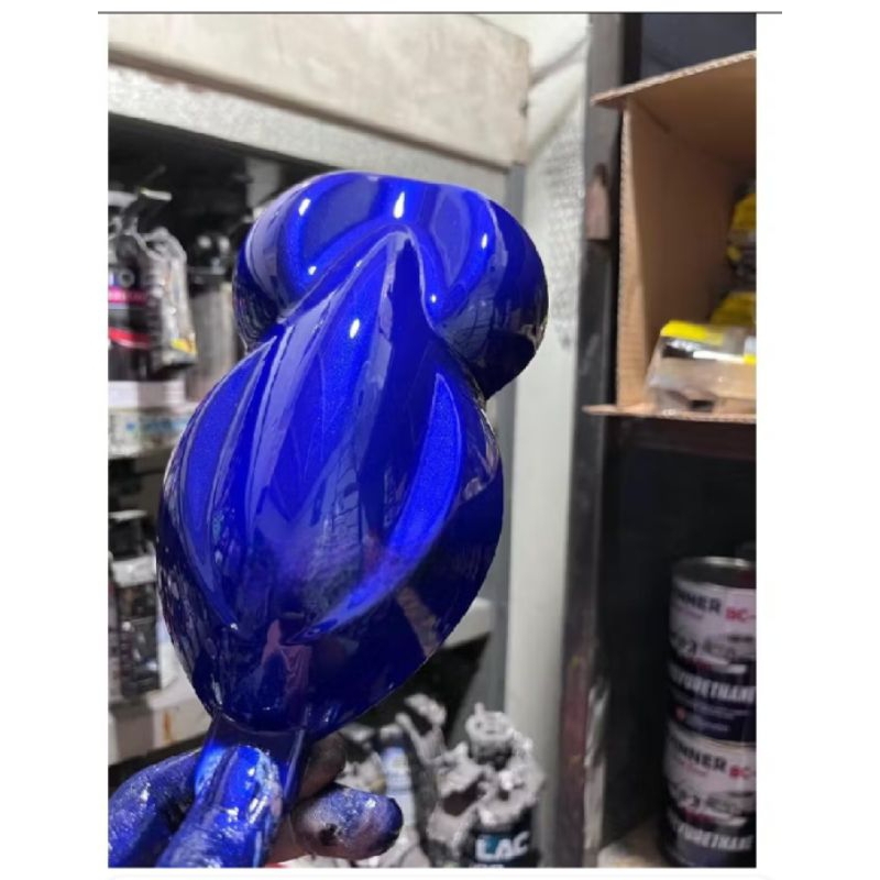 cat biru movistar/cat biru metalik yamaha bahan pu 500ml