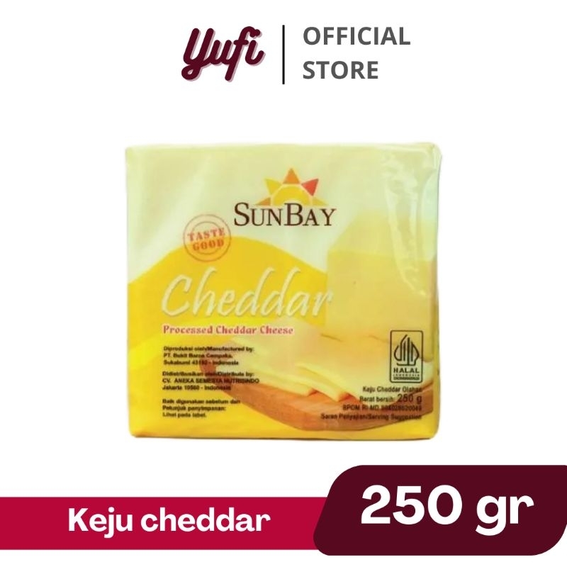 

Sunbay keju cheddar 250gr