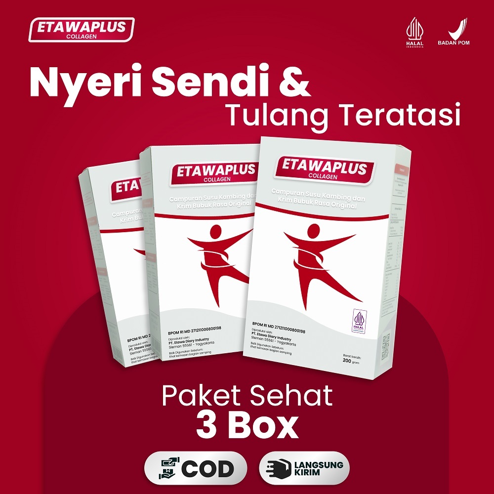 

ETAWAPLUS COLLAGEN PAKET 3 BOX - Susu Kambing Etawa Atasi Masalah Pernafasan & Nyeri Sendi