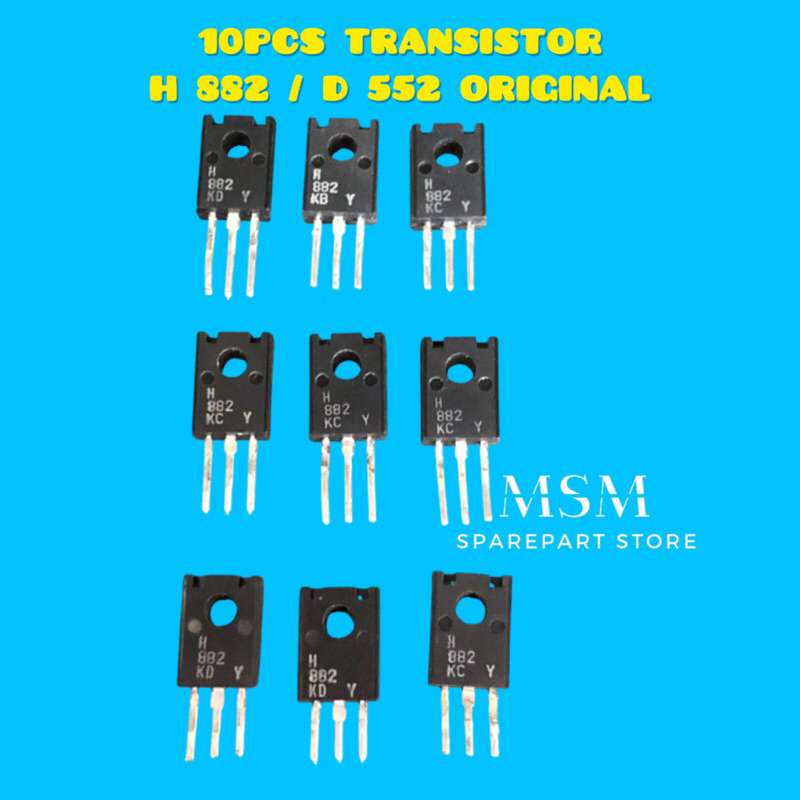 10PCS TRANSISTOR H 882 / D 552 ORIGINAL