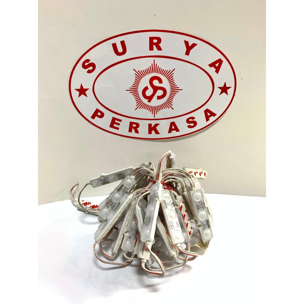 Surya Perkasa Lampu modul LED 3mata Samsung SASO mata Dof susu 12V 1.5Watt Mata Besar