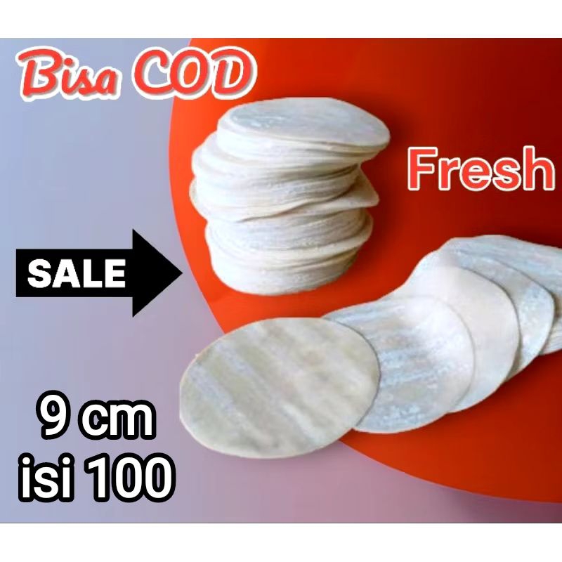 

Kulit dimsum 9 cm Halal 100 pcs