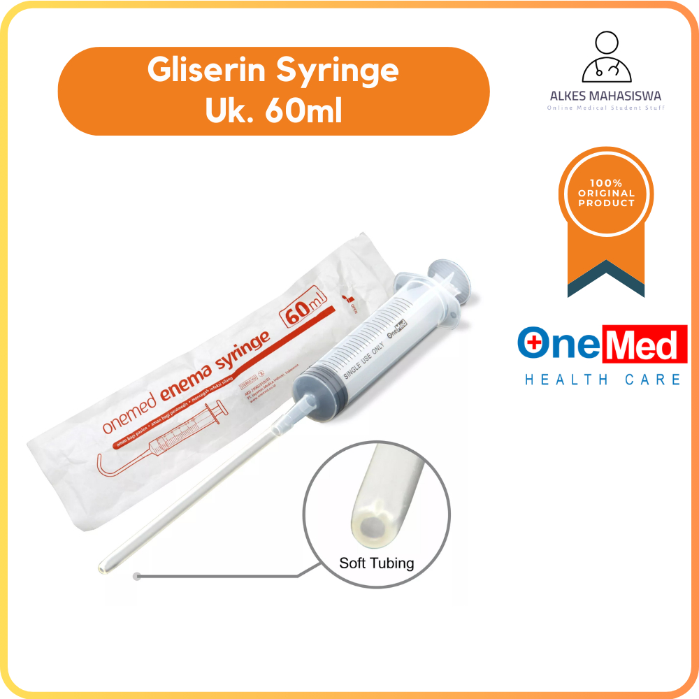 Enema Syringe 60cc OneMed Spuit Gliserin