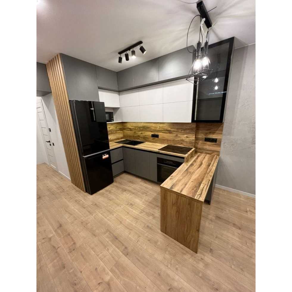 KITCHEN SET + MINI BAR MINIMALIS - DESAIN COSTUM