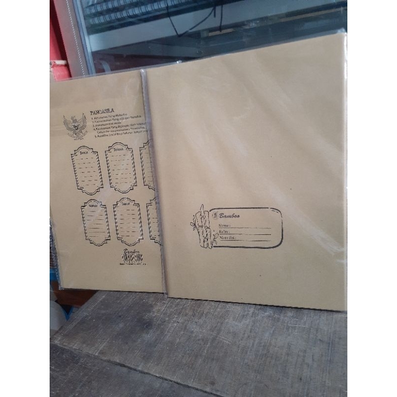 

1 Pack isi 20 Sampul Buku Motif Padi Tebal Untuk Buku Paperline Sidu Kiki