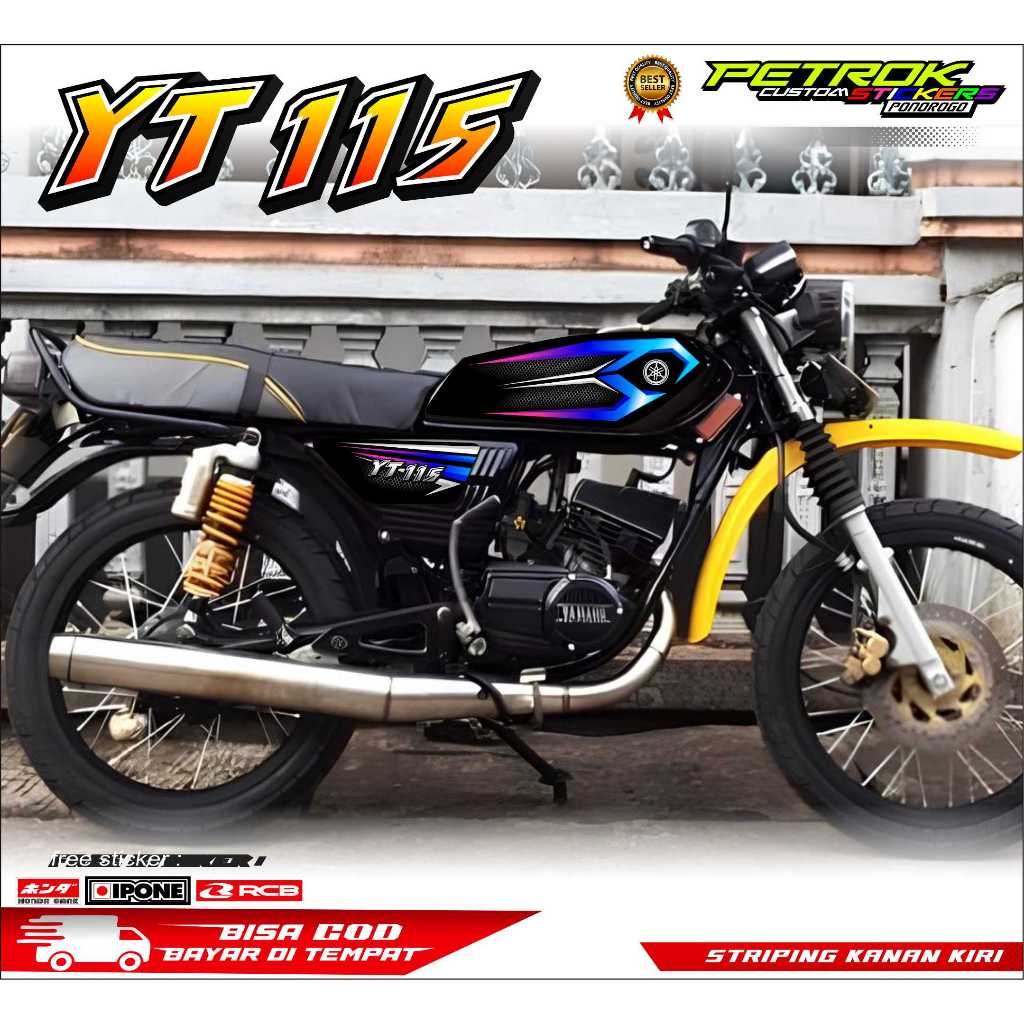STRIPING VARIASI YAMAHA YT 115 - KING VIPER STYLE/ STICKER LIST VARIASI MOTOR YAMAHA YT 115