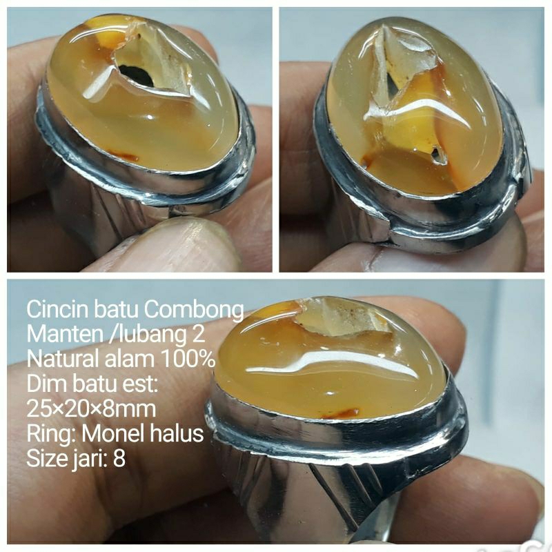 CINCIN BATU COMBONG MANTEN LUBANG 2 NATURAL A13