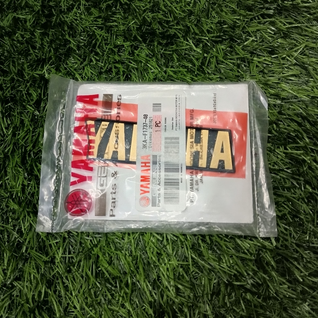 EMBLEM DOP AKI RX KING 2002 GOLD ORIGINAL 3KA-F1737-40 PER PCS