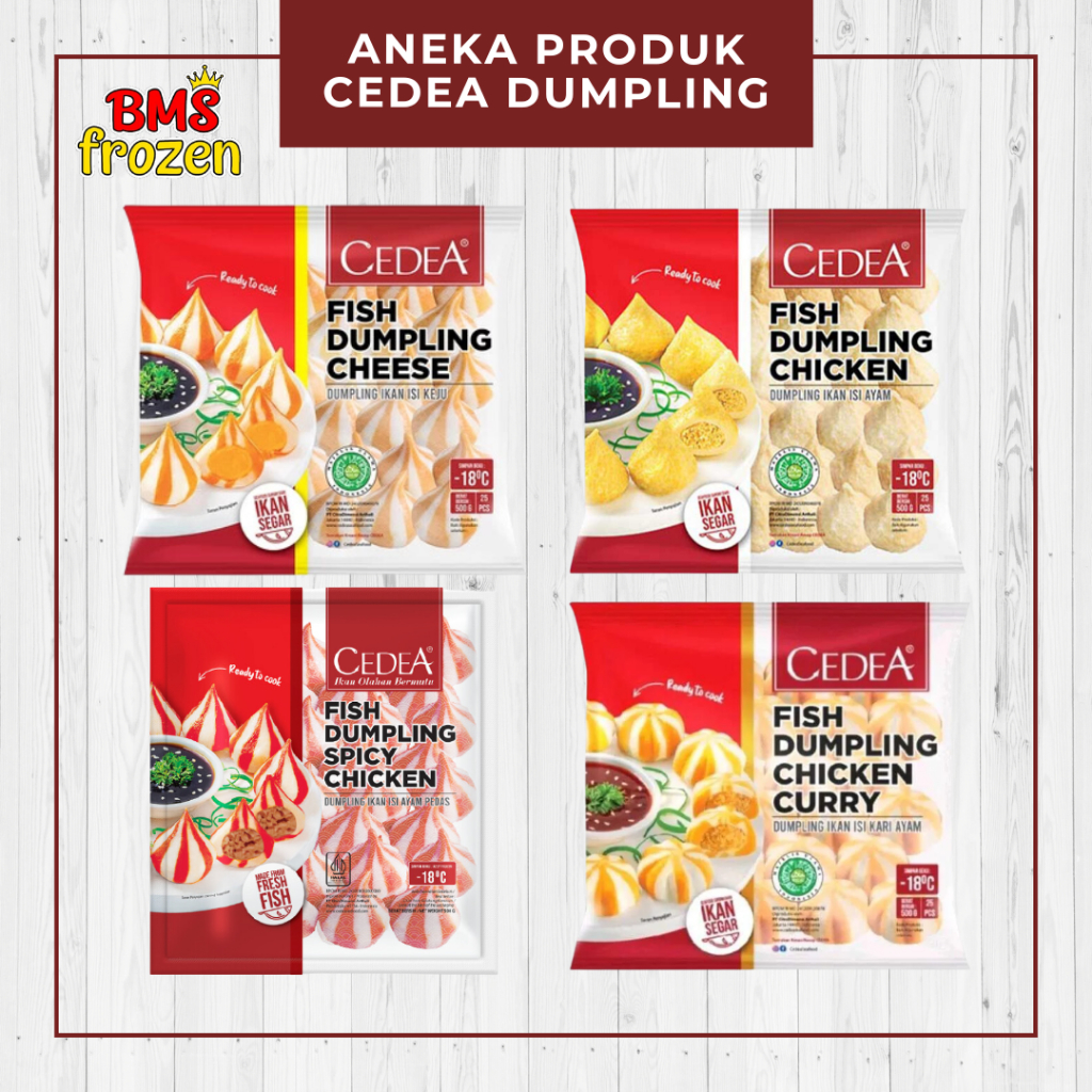 

BMS Frozen Food | Cedea Dumpling Cheese - Dumpling Chicken - Dumpling Spicy - Dumpling Chicken Curry