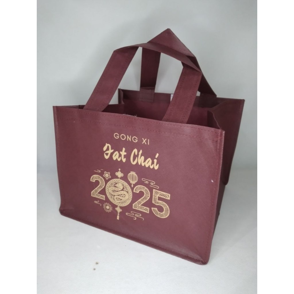 

[24x24 tinggi 10/15/20/25/30 | 24x17 tinggi 25/30/35 | 24x12 tinggi 10] TAS SPUNBON CUSTOM SABLON 1 SISI 1 WARNA