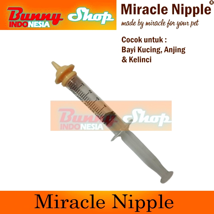Dot Miracle Nipel Empeng Susu Spet Spuit 5 ml Anak Bayi Kucing Kecil Mini Kitten