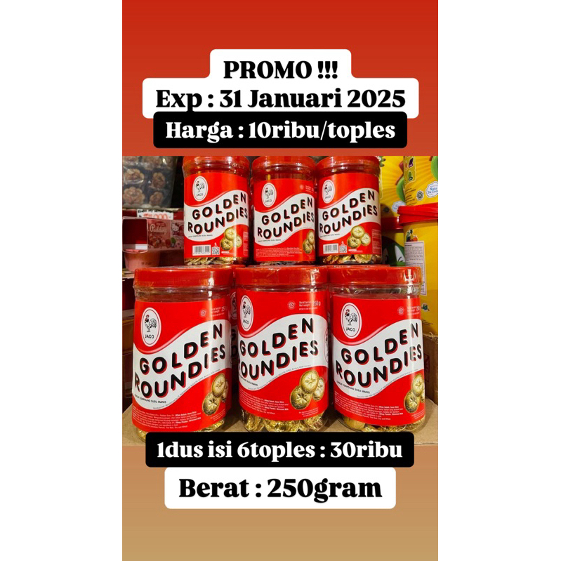 

Coklat Golden Roundies 250gram