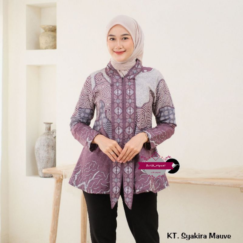 Batik wanita modern Baju batik wanita Baju batik wanita Couple baju batik keluarga Blouse Batik Wani