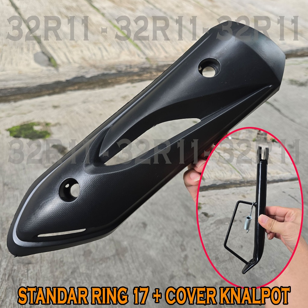 Standar Samping Honda Beat Karbu + PER + cover knalpot