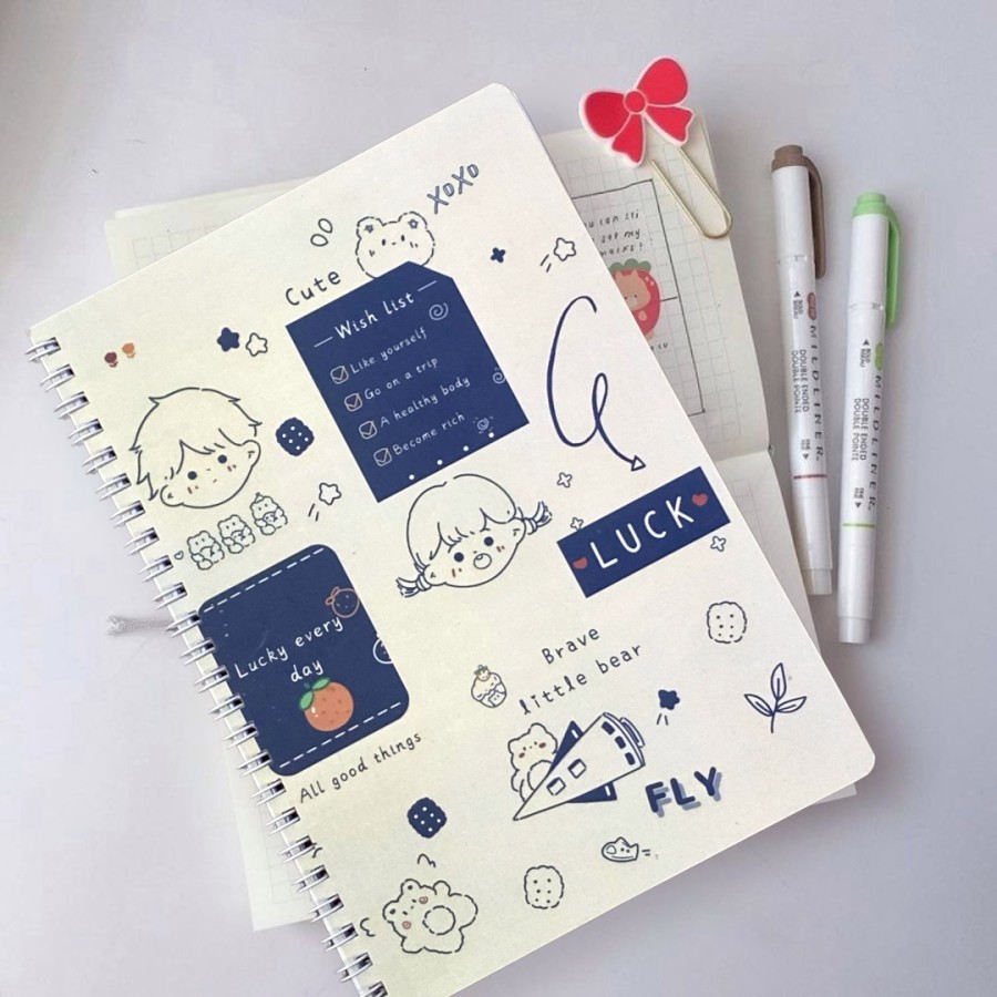 

NoteBook Spiral A5 Aesthetic Colorful Outer Space / Buku Catatan Sekolah Aestehtic Korea Premium Murah BLANK (POLOS)