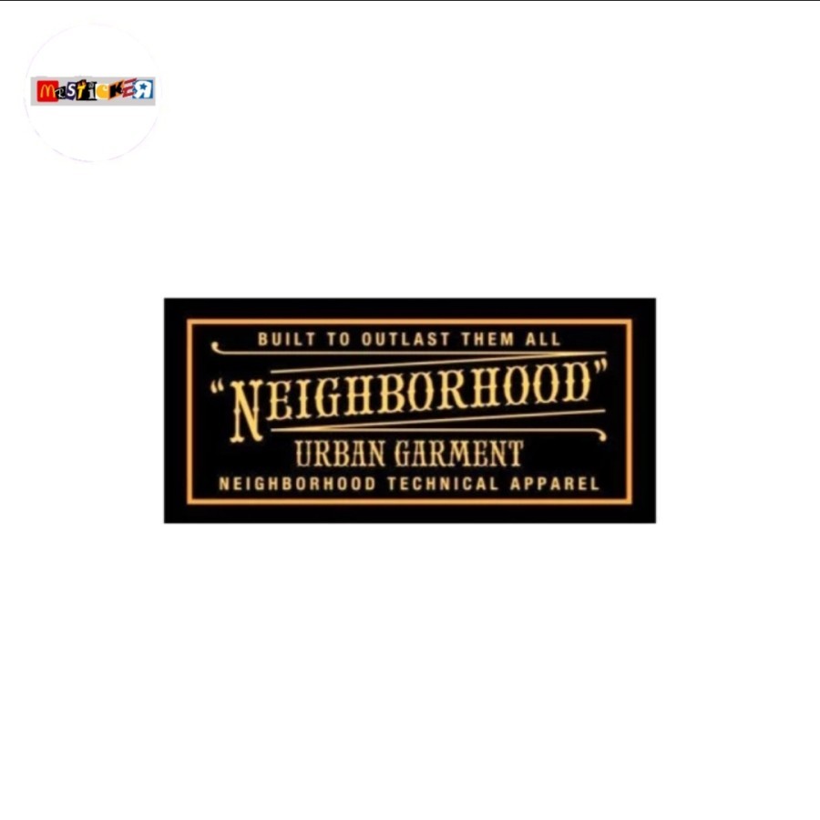 

sticker NEIGHBORHOOD urban garment tokyo logo stiker streetwear